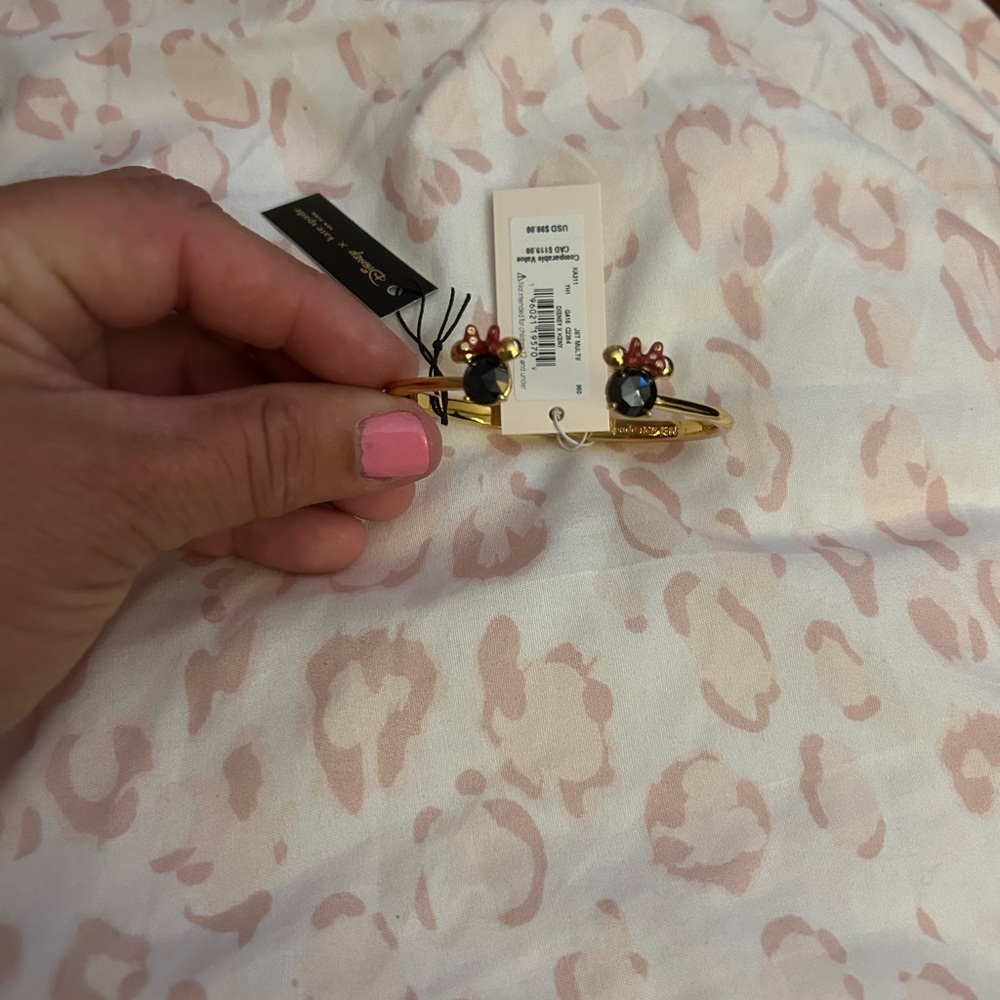 Kate Spade Disney X Minnie Mouse Gold Cuff Bracelet